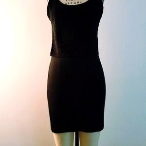 90s Black bodycon dress